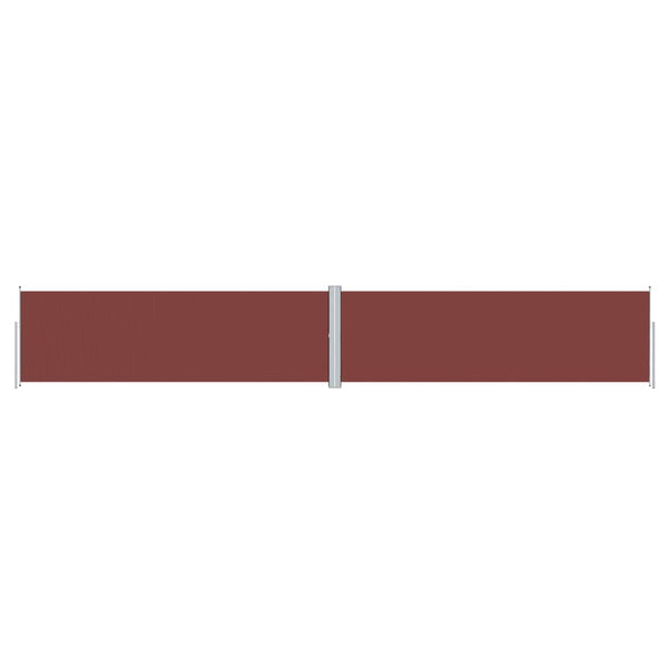 vidaXL Retractable Side Awning Brown 160x1000 cm