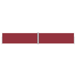 vidaXL Retractable Side Awning Red 160x1000 cm