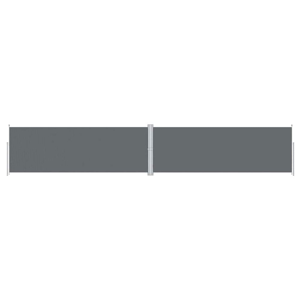 vidaXL Retractable Side Awning Anthracite 180x1000 cm