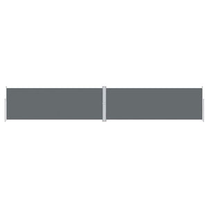 vidaXL Retractable Side Awning Anthracite 180x1000 cm