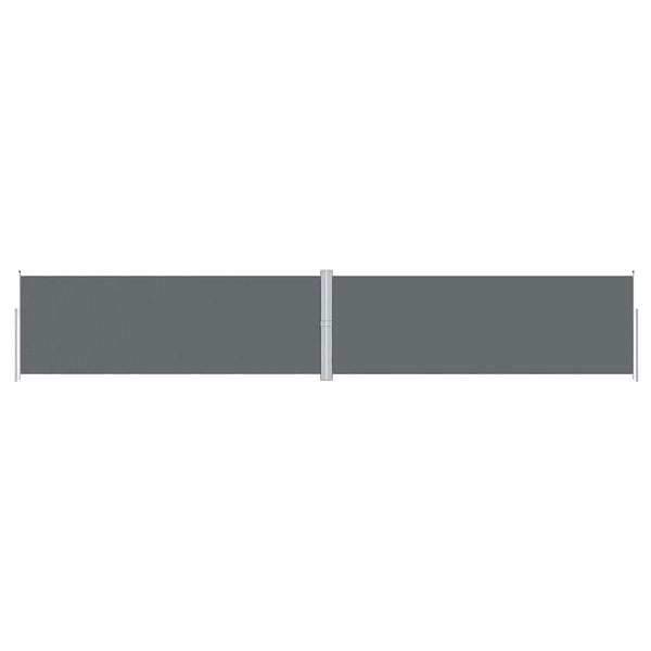 vidaXL Retractable Side Awning Anthracite 180x1000 cm
