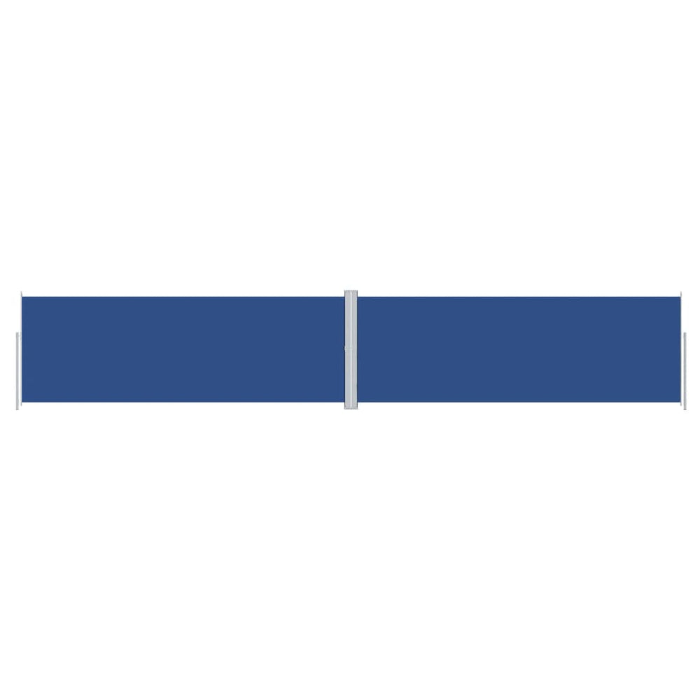 vidaXL Retractable Side Awning Blue 180x1000 cm