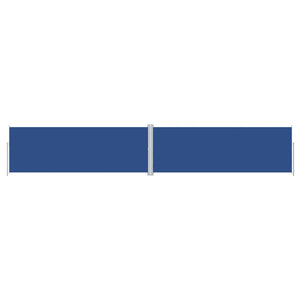 vidaXL Retractable Side Awning Blue 180x1000 cm