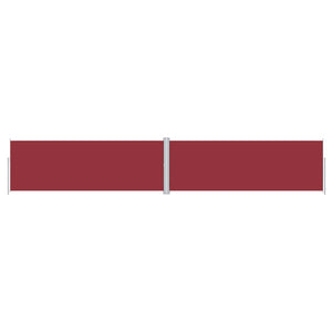 vidaXL Retractable Side Awning Red 180x1000 cm