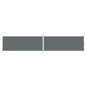 vidaXL Retractable Side Awning Anthracite 200x1000 cm