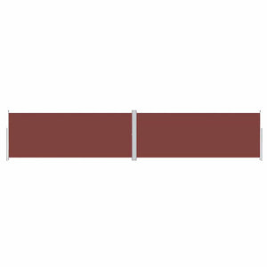 vidaXL Retractable Side Awning Brown 200x1000 cm