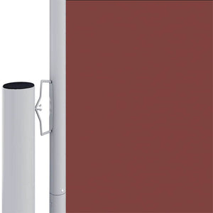 vidaXL Retractable Side Awning Brown 200x1000 cm