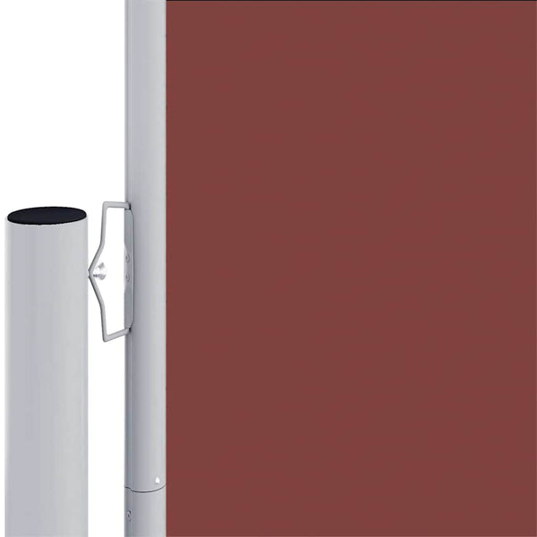 vidaXL Retractable Side Awning Brown 200x1000 cm