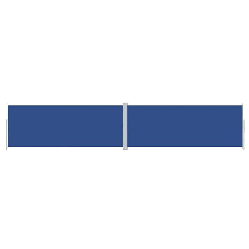 vidaXL Retractable Side Awning Blue 200x1000 cm