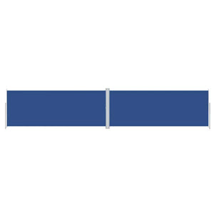 vidaXL Retractable Side Awning Blue 200x1000 cm