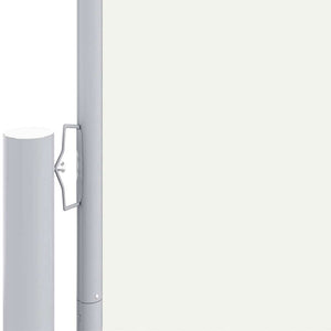 vidaXL Retractable Side Awning Cream 220x1000 cm