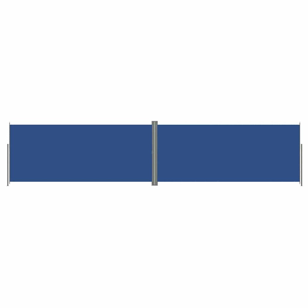 vidaXL Retractable Side Awning Blue 220x1000 cm
