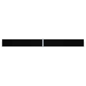 vidaXL Retractable Side Awning Black 117x1200 cm