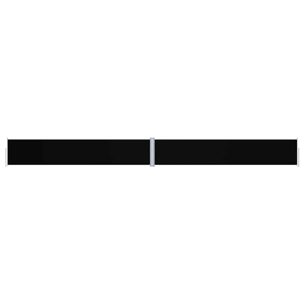 vidaXL Retractable Side Awning Black 117x1200 cm
