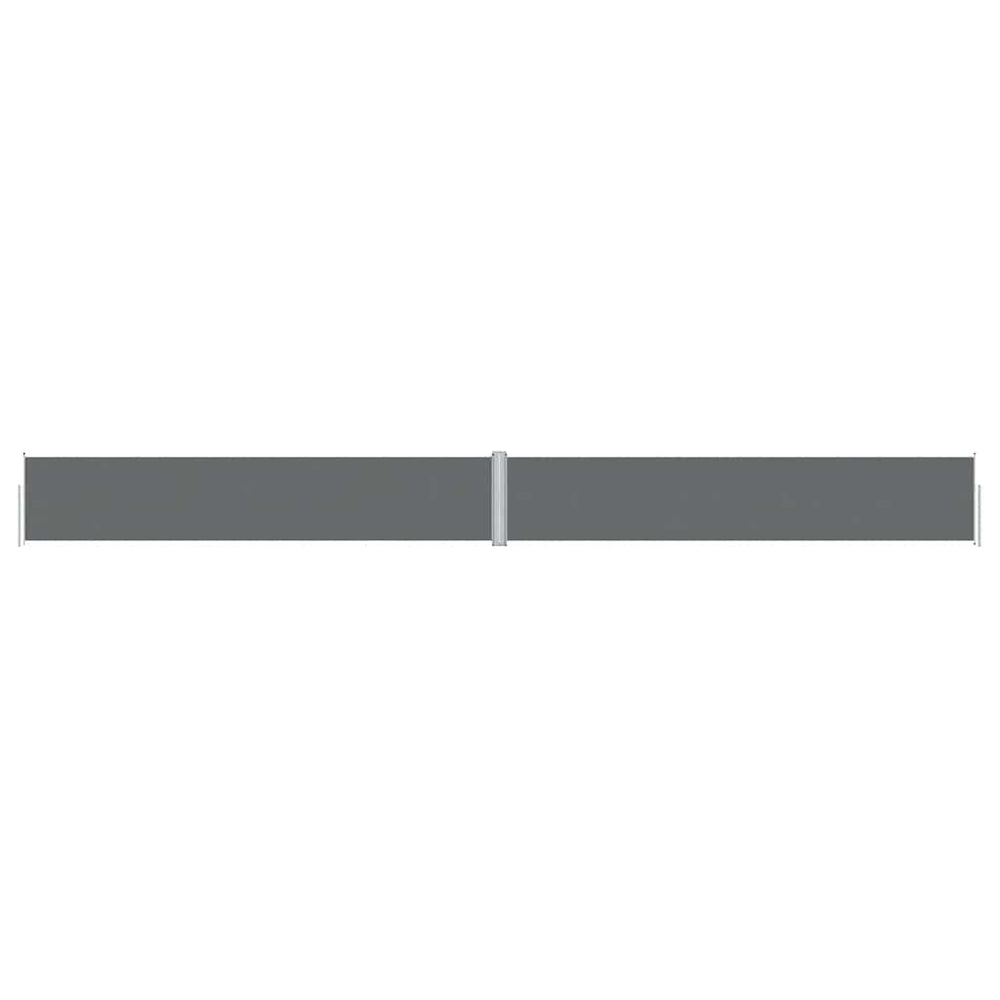vidaXL Retractable Side Awning Anthracite 117x1200 cm