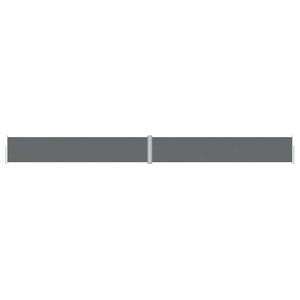 vidaXL Retractable Side Awning Anthracite 117x1200 cm