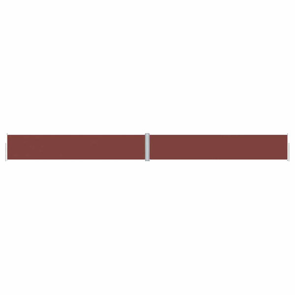 vidaXL Retractable Side Awning Brown 117x1200 cm