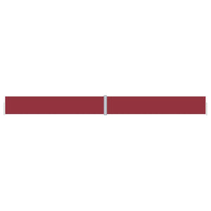 vidaXL Retractable Side Awning Red 117x1200 cm