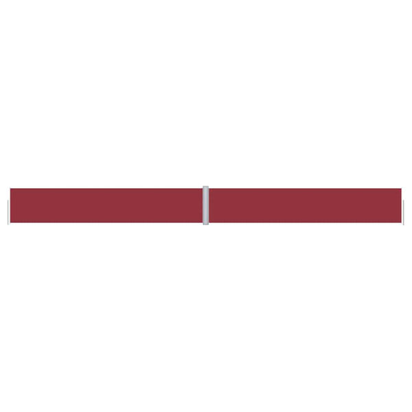 vidaXL Retractable Side Awning Red 117x1200 cm