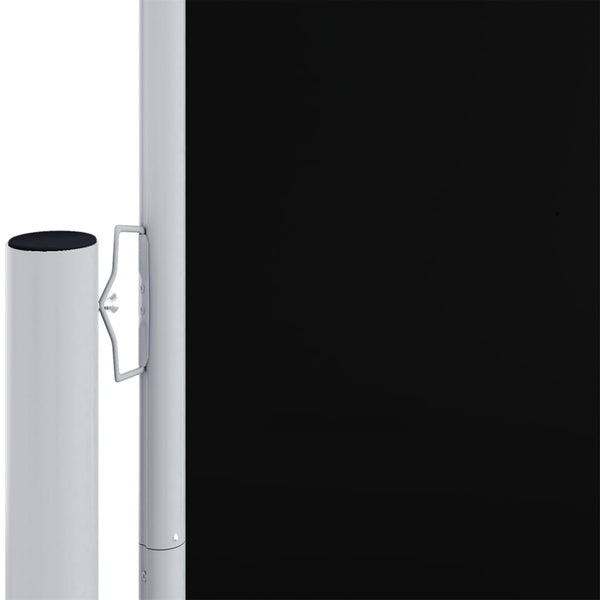 vidaXL Retractable Side Awning Black 160x1200 cm