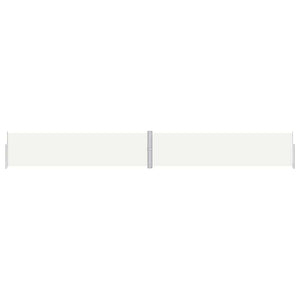 vidaXL Retractable Side Awning Cream 160x1200 cm
