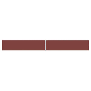 vidaXL Retractable Side Awning Brown 160x1200 cm