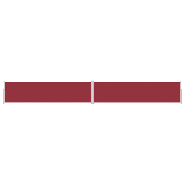 vidaXL Retractable Side Awning Red 160x1200 cm