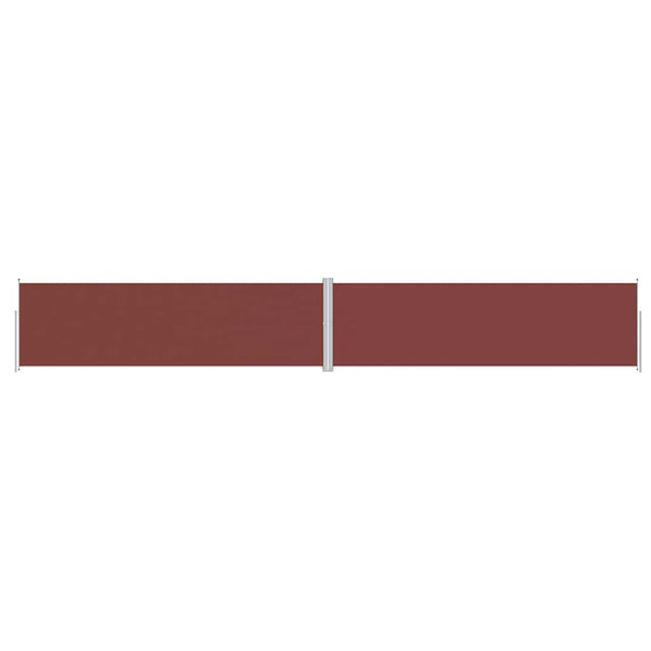 vidaXL Retractable Side Awning Brown 180x1200 cm
