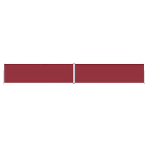 vidaXL Retractable Side Awning Red 180x1200 cm