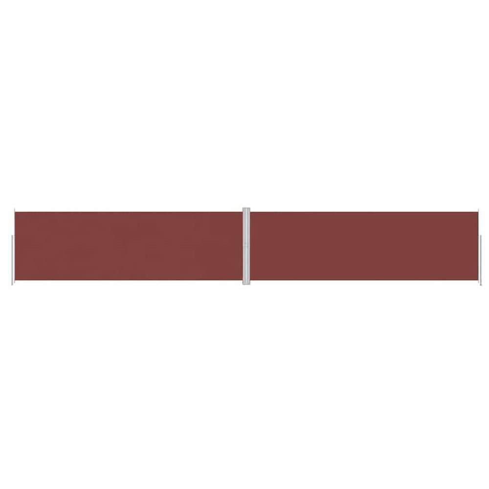 vidaXL Retractable Side Awning Brown 200x1200 cm