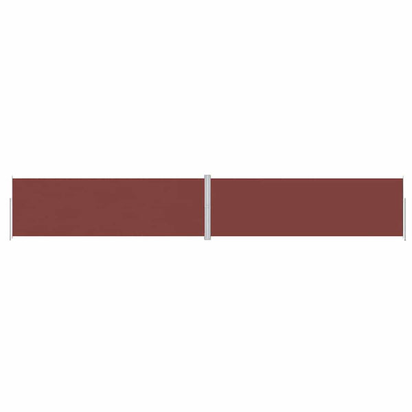 vidaXL Retractable Side Awning Brown 200x1200 cm