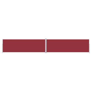 vidaXL Retractable Side Awning Red 200x1200 cm