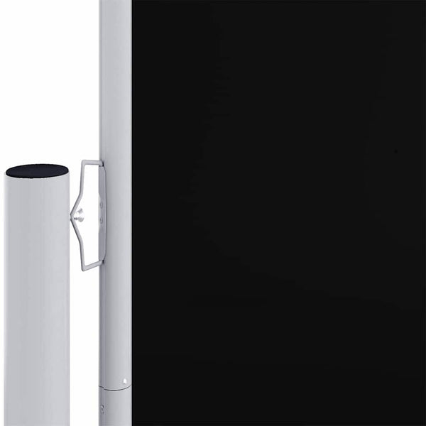 vidaXL Retractable Side Awning Black 220x1200 cm