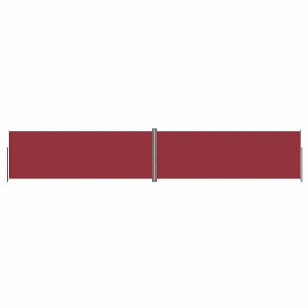 vidaXL Retractable Side Awning Red 220x1200 cm