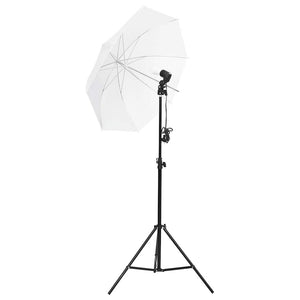 vidaXL Photo Studio Lighting Set with Stands & Umbrellas