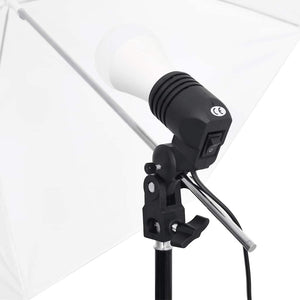 vidaXL Photo Studio Lighting Set with Stands & Umbrellas