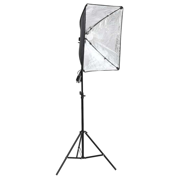 vidaXL Photo Studio Lighting Kit with Backdrops and Softboxes