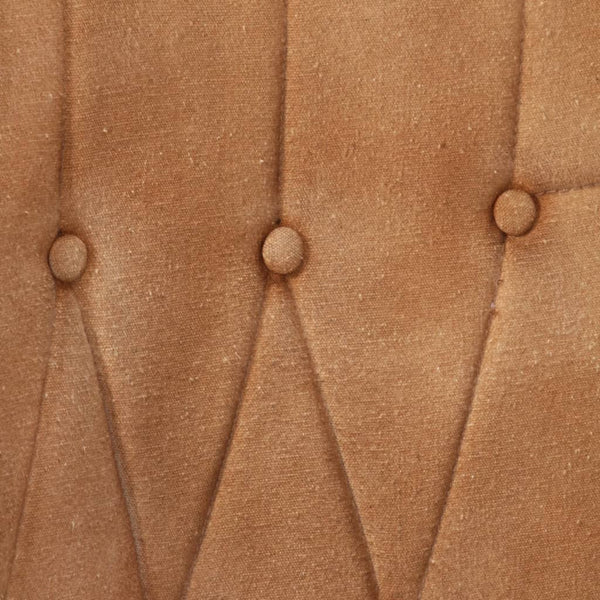 vidaXL Wingback Chair Brown Canvas