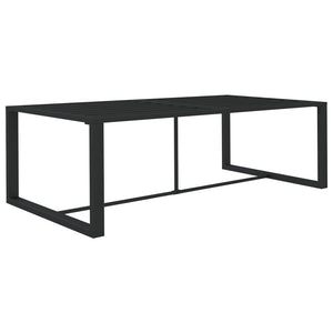 vidaXL Garden Dining Table Anthracite 120x60x66 cm Aluminium