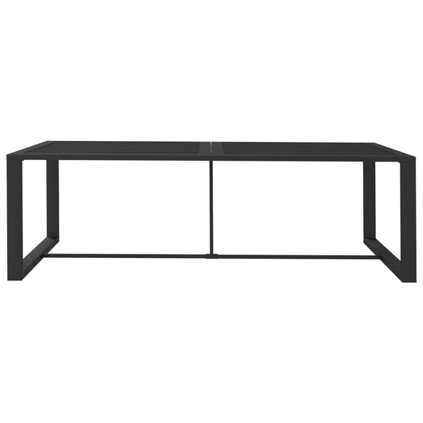 vidaXL Garden Dining Table Anthracite 120x60x66 cm Aluminium