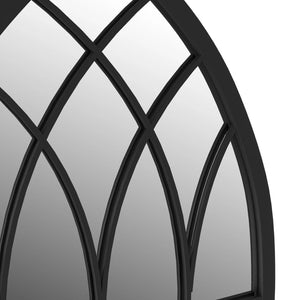 vidaXL Mirror Black 100x45 cm Iron for Indoor Use