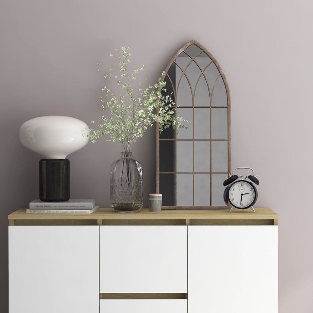 vidaXL Sand-Colored Mirror 70x30 cm Iron for Indoor Use