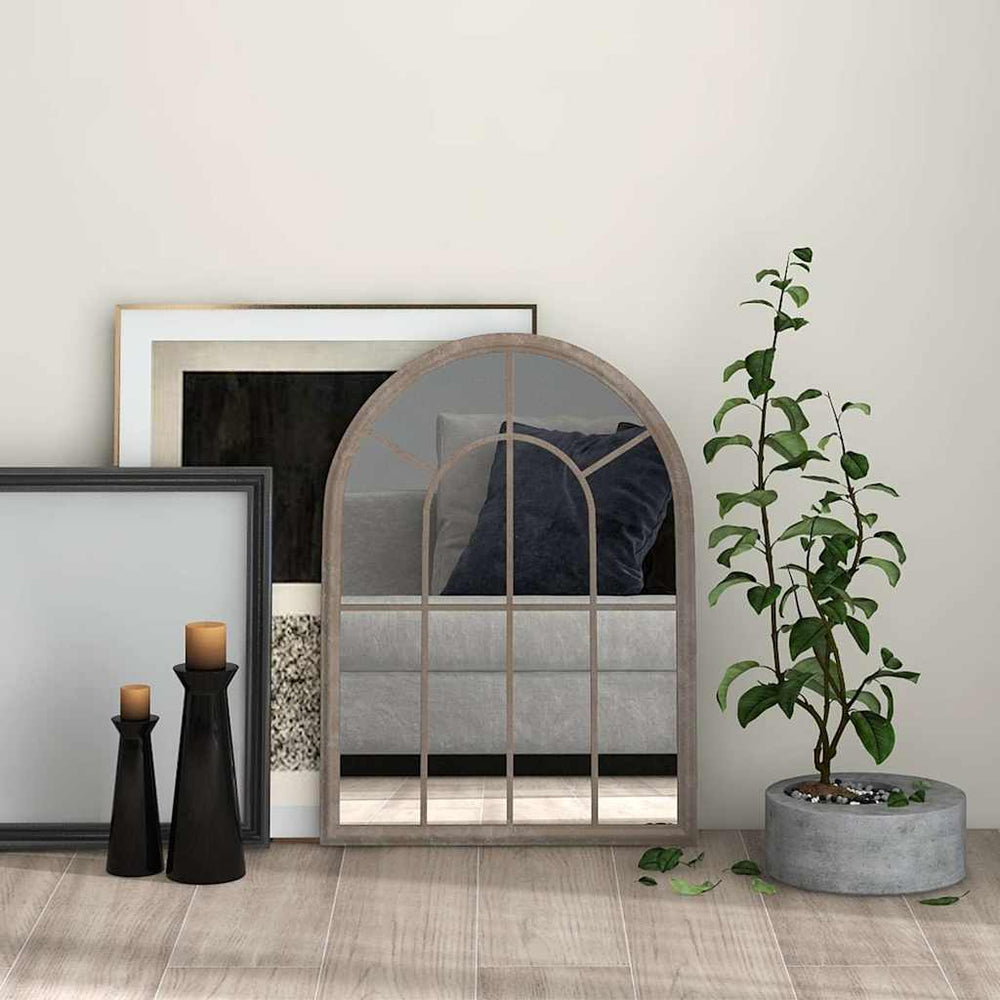 vidaXL Sand-Colored Mirror 60x45 cm Iron Indoor