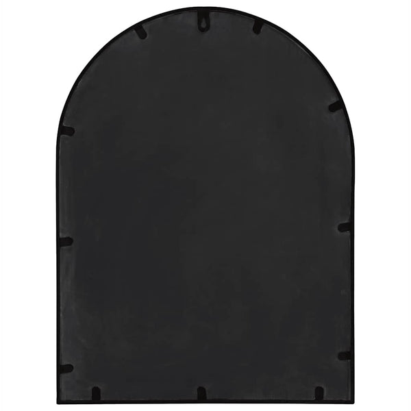 vidaXL Black Mirror 60x45 cm Iron for Indoor Use