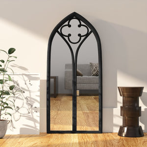 vidaXL Mirror Black 100x45 cm Iron for Indoor Use