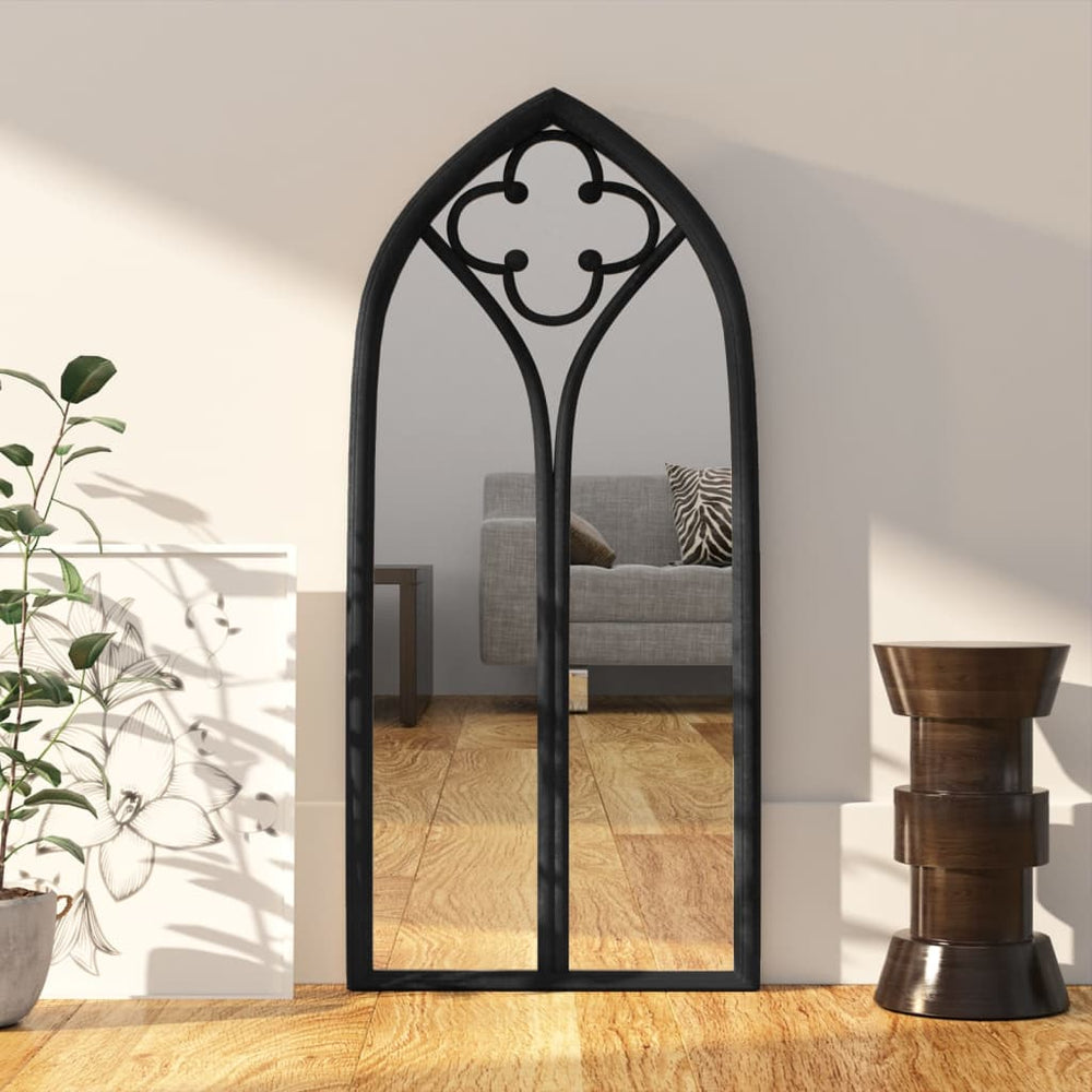 vidaXL Mirror Black 70x30 cm Iron for Indoor Use