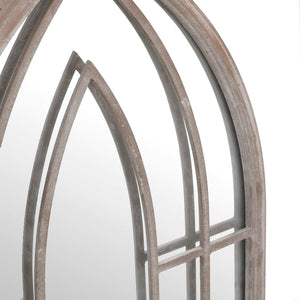 vidaXL Sand-Colored Mirror 70x30 cm Iron for Indoor Use