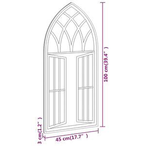 vidaXL Mirror Sand 100x45 cm Iron for Indoor Use