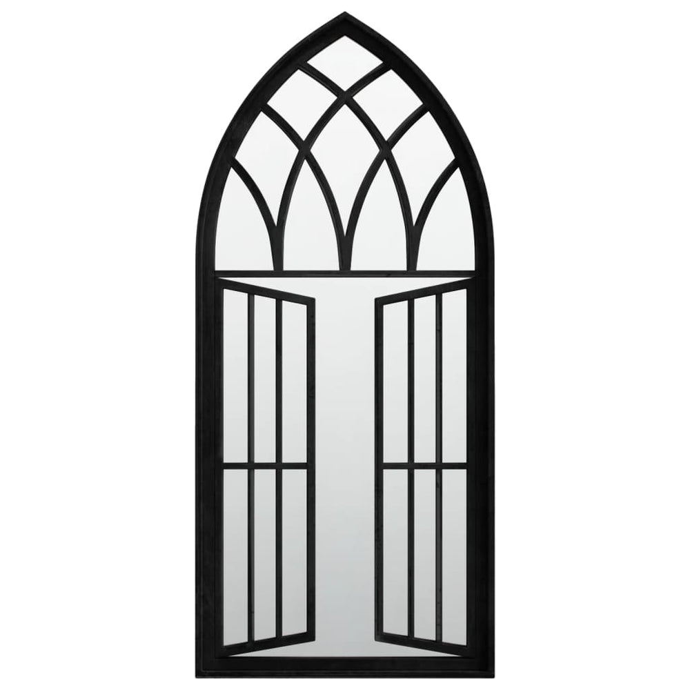 vidaXL Mirror Black 100x45 cm Iron for Indoors