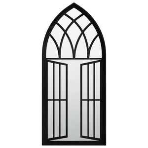 vidaXL Mirror Black 100x45 cm Iron for Indoors